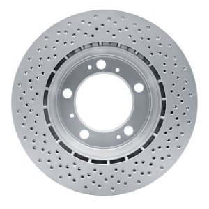 Porsche Boxster Brake Rotor (1) - Rear - R1 Concepts - GeoMET Rotor - Drilled - `00-`08
